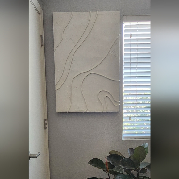 Modern White Abstract Wall Art